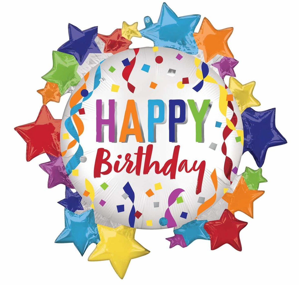 30" Satin Happy Birthday Star