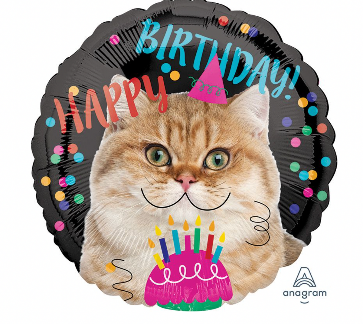 18" Happy Cat Birthday