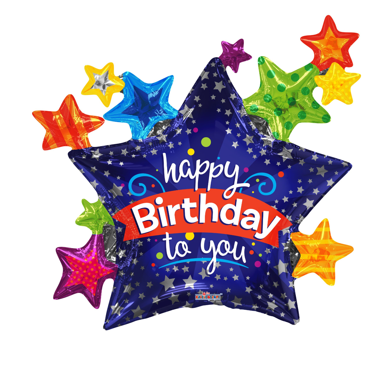 36" Happy B'day To You Stars