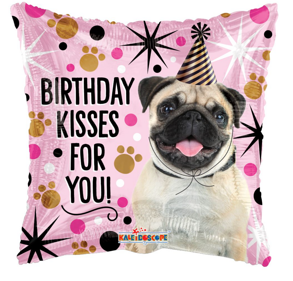 18" Birthday Kisses For You Balloon