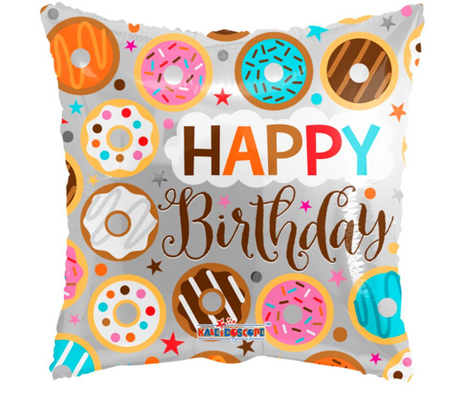 18" Birthday Donuts Balloon