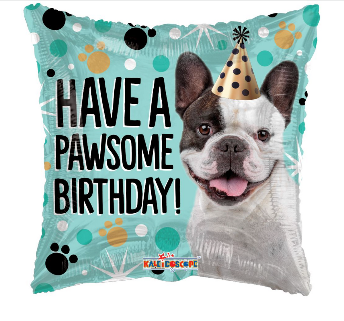 18" Pawsome Birthday! Aqua