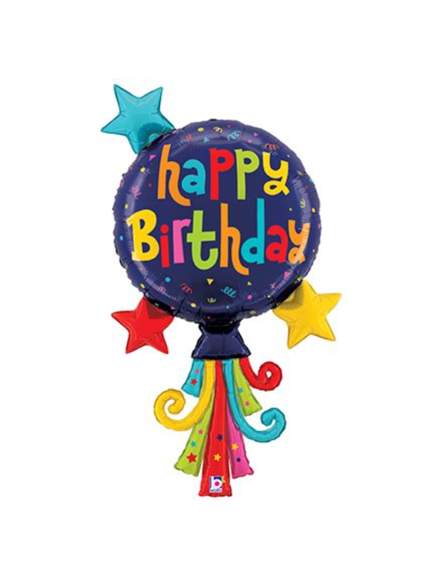 40" Balloon Streamers Birthday