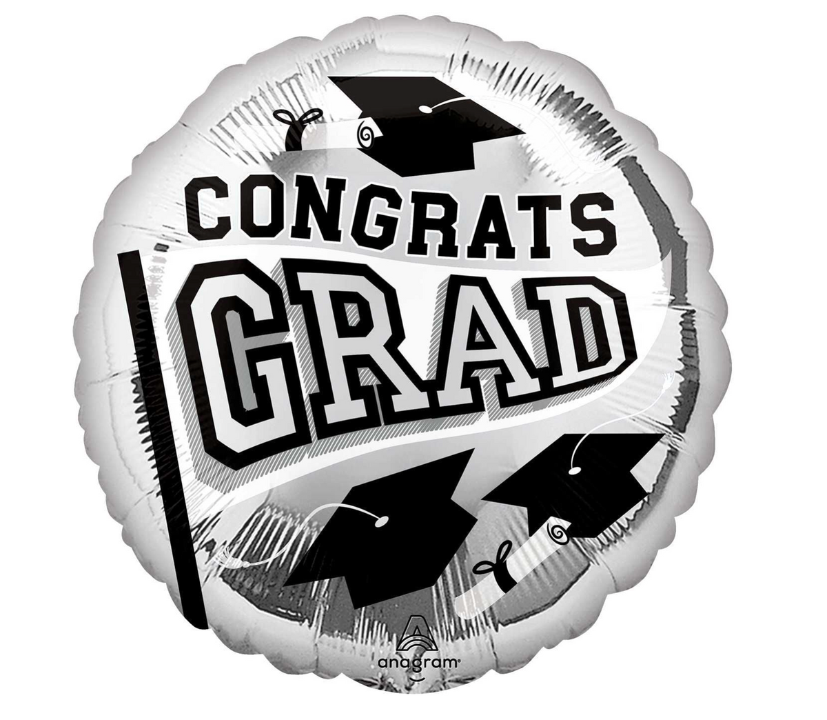 18" School Grad Congrats  - Silver