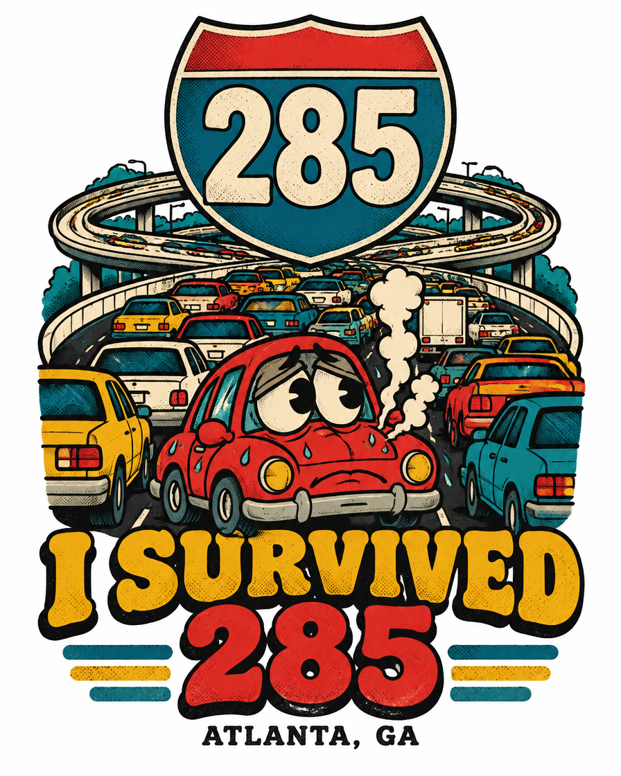 I Survived 285 graphic tee design