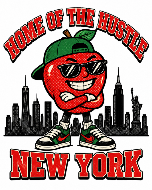 Home of the Hustle: New York graphic tee design