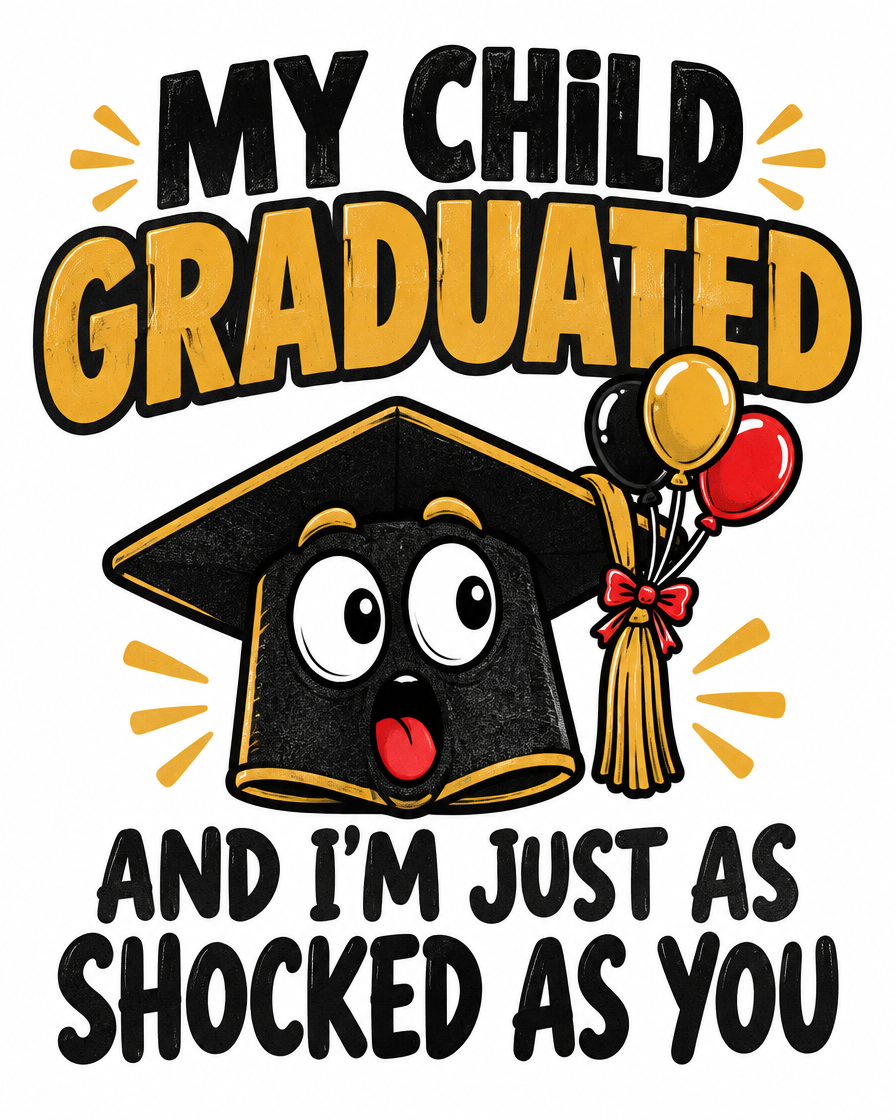 My Child Graduated graphic tee design