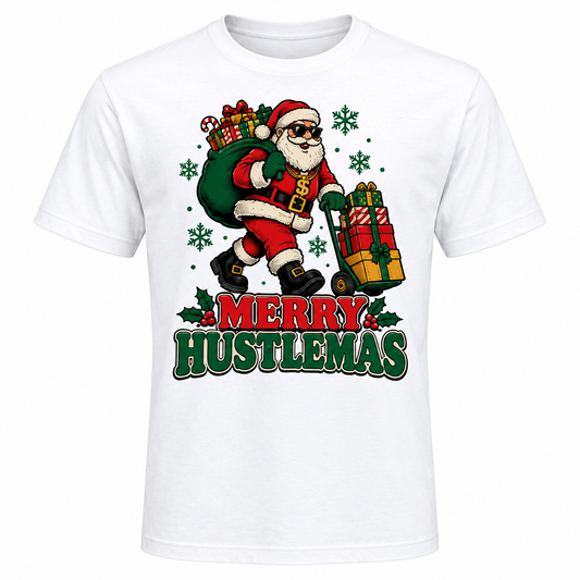 Merry Hustlemas Tee clean product image