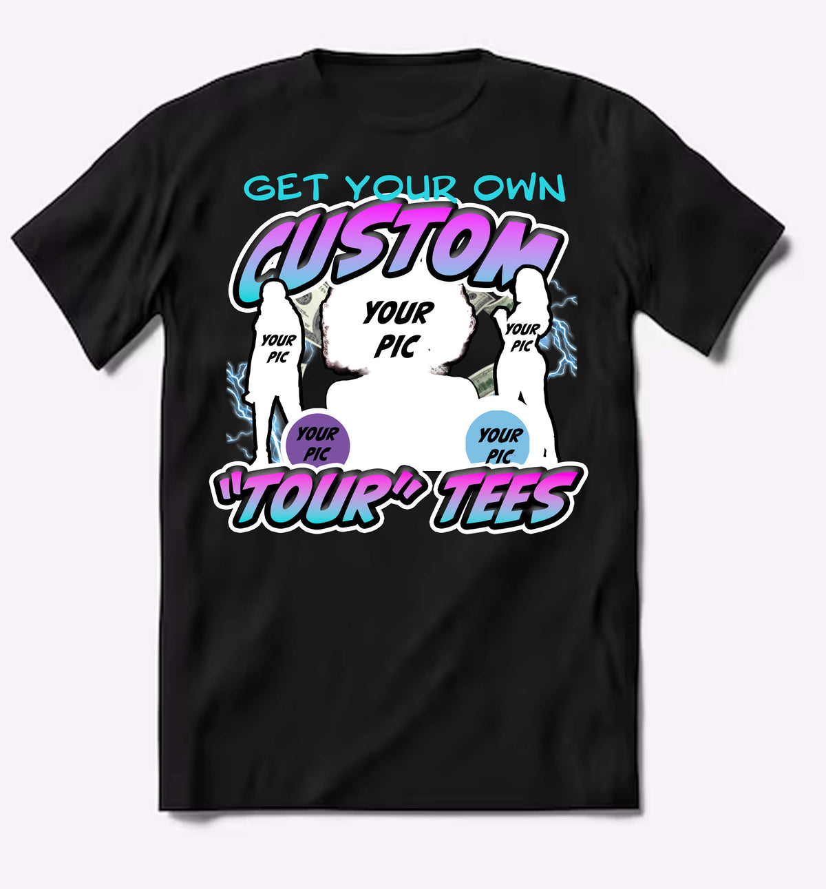 Custom printed tee example