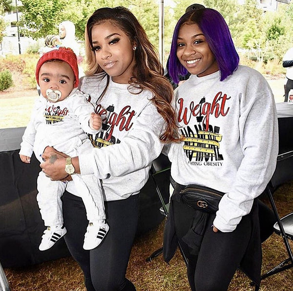 Matching custom printed sweatshirts made in Atlanta