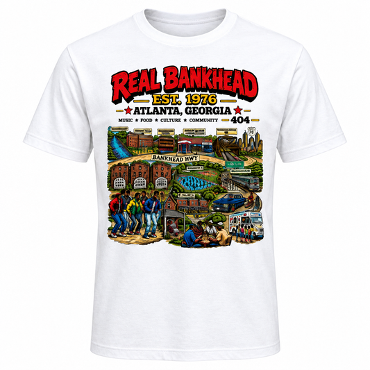 Real Bankhead Album Cover Map Tee clean product image